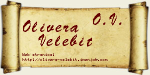 Olivera Velebit vizit kartica